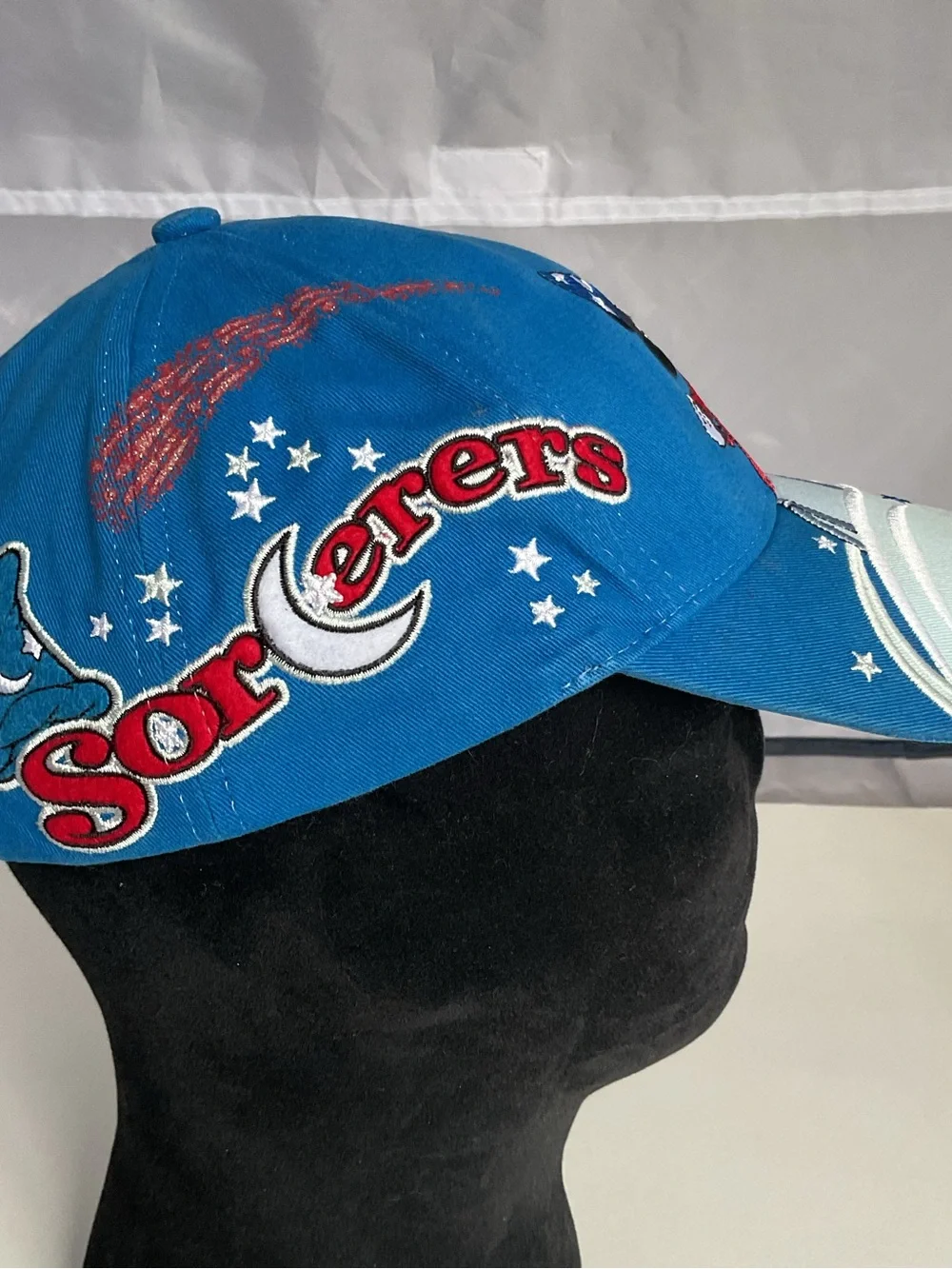Disney Parks Youth Fantasia Mickey Mourse Sorcerers Hook And Loop Strap Hat Cap